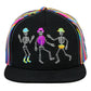 Dancing Skeletons Black Snapback Hat