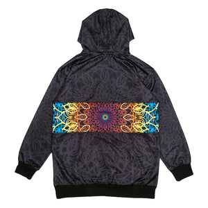 G Sprout Mandala Black Tall Pullover Hoodie