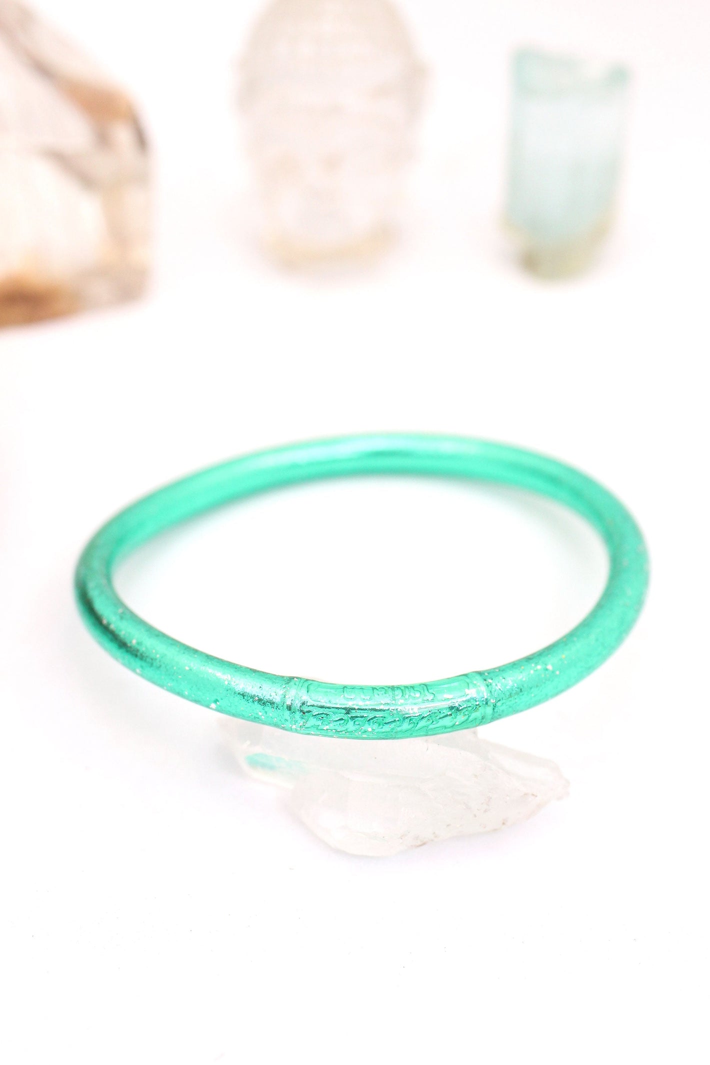 Lucky Green Thai Buddhist Temple Mantra Bracelet