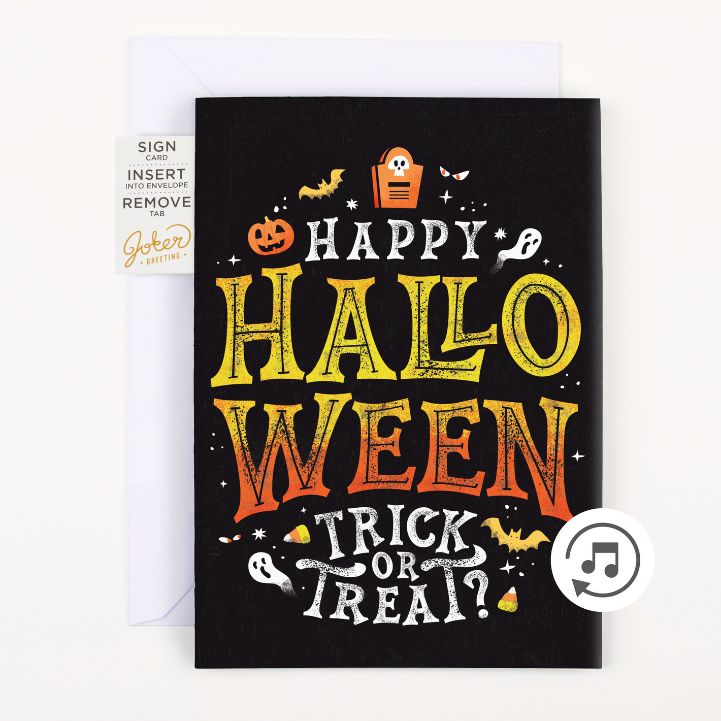 Endless Halloween Card with Glitter and Sticker Surprise