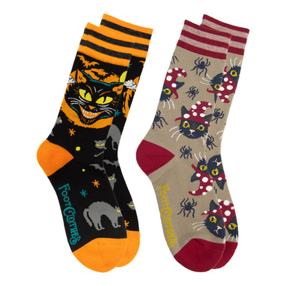 Halloween Kitties Crew Sock Pack | 2 Designs