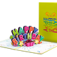 Happy Birthday Pop Up Card (Neon Green)