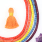 Bead Bundle: Harvest Moon Inspired Handmade Heishi Bone Beads, 4x3mm, 5 Strands & Colors, 400+ Beads