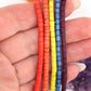Bead Bundle: Harvest Moon Inspired Handmade Heishi Bone Beads, 4x3mm, 5 Strands & Colors, 400+ Beads