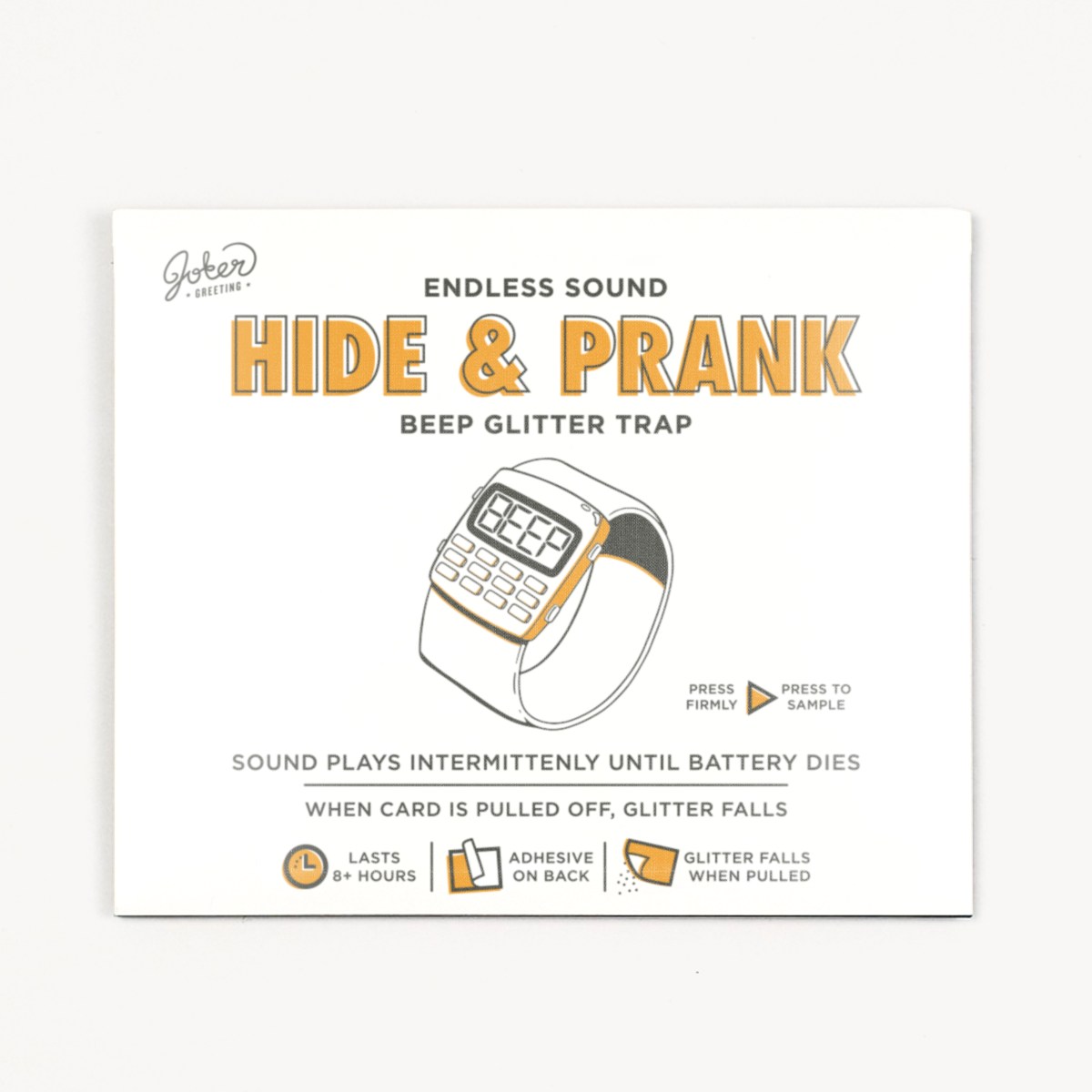 Hide & Prank Watch Beep Glitter Trap