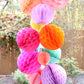 Rainbow Honeycomb Garland Kit