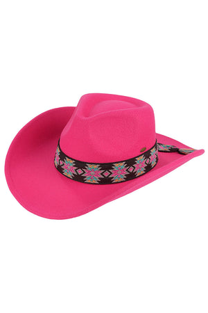 C.C Southwest Pattern Cowboy Hat