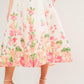 COME WHEN I CALL WOVEN MIDI DRESS
