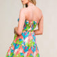 PRISTINE PRESENCE WOVEN MINI DRESS