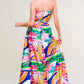 SUMMERY INCLINATION WOVEN MIDI DRESS