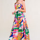 SUMMERY INCLINATION WOVEN MIDI DRESS