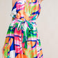 SUMMERY INCLINATION WOVEN MIDI DRESS