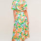 EFFERVESCENT LOVE TRUE WRAP MIDI DRESS