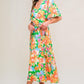 EFFERVESCENT LOVE TRUE WRAP MIDI DRESS