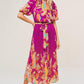 ENCHANTED TO MEET WOVEN MIDI DRESS