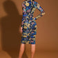 GARDEN BLOOM WOVEN MIDI DRESS