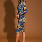 GARDEN BLOOM WOVEN MIDI DRESS