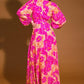 CUNNINGHAM FLORALS WOVEN MAXI DRESS