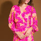 CUNNINGHAM FLORALS WOVEN MAXI DRESS