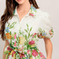 FRESH BLOSSOM IVORY WOVEN MIDI DRESS