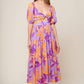 BLOOMING BRUNCH WOVEN MIDI DRESS