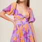 BLOOMING BRUNCH WOVEN MIDI DRESS