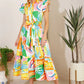 TOO MUCH TO BEAR WOVEN MIDI DRESS