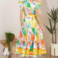 TOO MUCH TO BEAR WOVEN MIDI DRESS