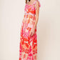 DRIVE-IN MOVIE WOVEN MAXI DRESS