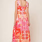 DRIVE-IN MOVIE WOVEN MAXI DRESS