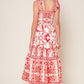 THE GARDEN'S SECRET WOVEN MIDI DRESS
