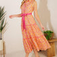 RAINFOREST RADIANCE WOVEN MIDI DRESS