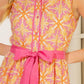 RAINFOREST RADIANCE WOVEN MIDI DRESS