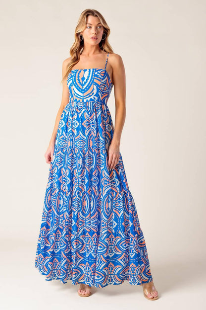 LAKESIDE PICNIC WOVEN MAXI DRESS