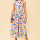 PATTON PARK BLUE WOVEN MIDI DRESS