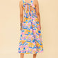 PATTON PARK BLUE WOVEN MIDI DRESS