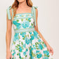 WRITTEN IN THE SKY WOVEN MIDI DRESS
