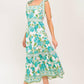 WRITTEN IN THE SKY WOVEN MIDI DRESS