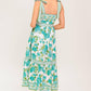 WRITTEN IN THE SKY WOVEN MIDI DRESS