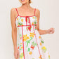 HEART OF GOLD WOVEN MINI DRESS