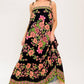 SUMMER GLOW BLACK WOVEN MAXI DRESS