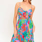 SLOW MOTION LOVE WOVEN MIDI DRESS