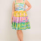 OUT OF OFFICE GREEN WOVEN MINI DRESS