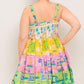 OUT OF OFFICE GREEN WOVEN MINI DRESS