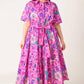 CELESTIAL SKIES WOVEN MIDI DRESS