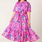 CELESTIAL SKIES WOVEN MIDI DRESS