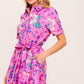 CELESTIAL SKIES WOVEN MIDI DRESS