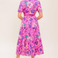 CELESTIAL SKIES WOVEN MIDI DRESS