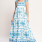 WALKING ON THE COAST WOVEN MAXI DRESS