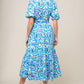 SEASONALLY LOVELY WOVEN MIDI DRESS